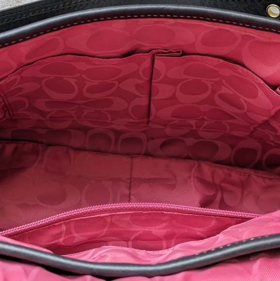 COACH Legacy Black Leather Hobo Ali Handbag - Picture 6 of 10